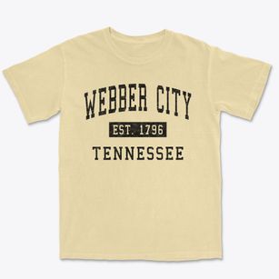 Webber City Tennessee Classic Established Premium Heavyweight T-shirt
