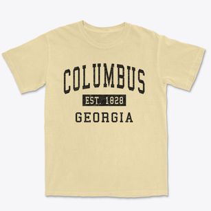 Columbus Georgia Classic Established Premium Heavyweight T-shirt