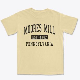 Moores Mill Pennsylvania Classic Established Premium Heavyweight T-shirt