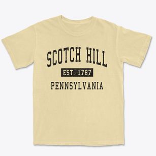 Scotch Hill Pennsylvania Classic Established Premium Heavyweight T-shirt