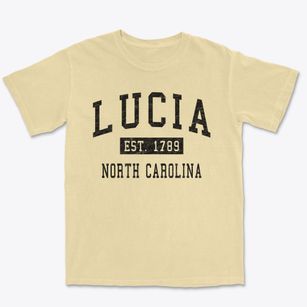 Lucia North Carolina Classic Established Premium Heavyweight T-shirt