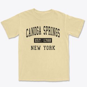 Canoga Springs New York Classic Established Premium Heavyweight T-shirt