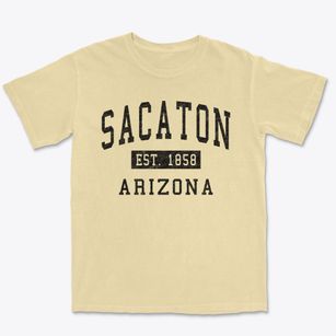 Sacaton Arizona Classic Established Premium Heavyweight T-shirt