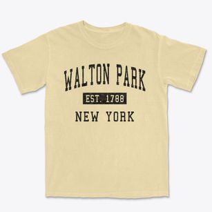Walton Park New York Classic Established Premium Heavyweight T-shirt