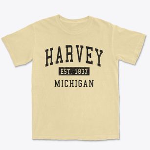 Harvey Michigan Classic Established Premium Heavyweight T-shirt