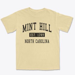 Mint Hill North Carolina Classic Established Premium Heavyweight T-shirt