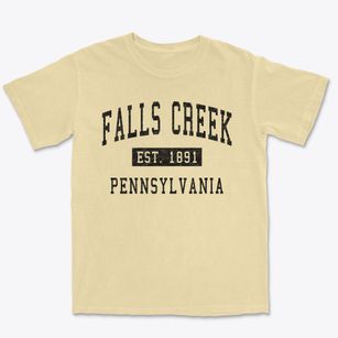 Falls Creek Pennsylvania Classic Established Premium Heavyweight T-shirt