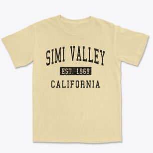Simi Valley California Classic Established Premium Heavyweight T-shirt