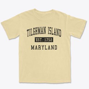 Tilghman Island Maryland Classic Established Premium Heavyweight T-shirt