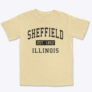 Sheffield Illinois Classic Established Premium Heavyweight T-shirt