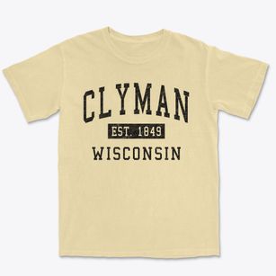 Clyman Wisconsin Classic Established Premium Heavyweight T-shirt
