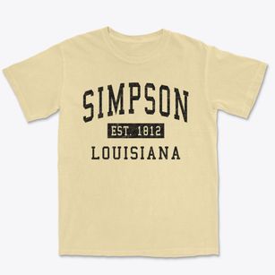 Simpson Louisiana Classic Established Premium Heavyweight T-shirt