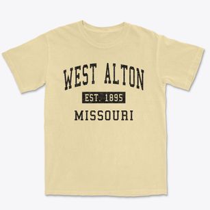 West Alton Missouri Classic Established Premium Heavyweight T-shirt