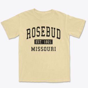 Rosebud Missouri Classic Established Premium Heavyweight T-shirt