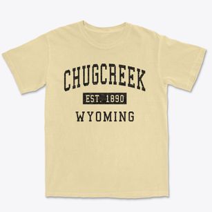 Chugcreek Wyoming Classic Established Premium Heavyweight T-shirt