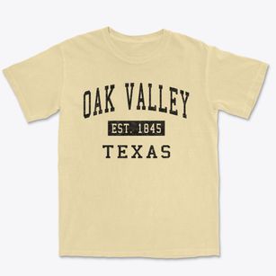 Oak Valley Texas Classic Established Premium Heavyweight T-shirt