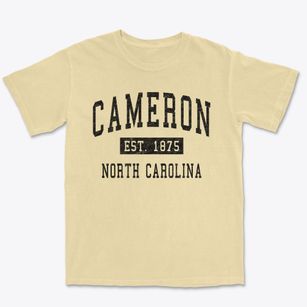 Cameron North Carolina Classic Established Premium Heavyweight T-shirt