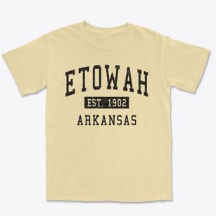Etowah Arkansas Classic Established Premium Heavyweight T-shirt