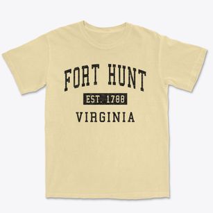 Fort Hunt Virginia Classic Established Premium Heavyweight T-shirt