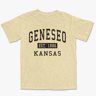 Geneseo Kansas Classic Established Premium Heavyweight T-shirt