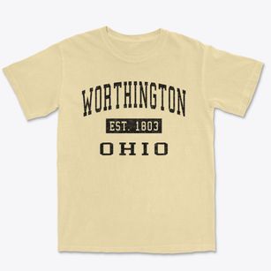 Worthington Ohio Classic Established Premium Heavyweight T-shirt