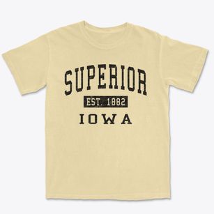Superior Iowa Classic Established Premium Heavyweight T-shirt