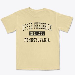 Upper Frederick Pennsylvania Classic Established Premium Heavyweight T-shirt