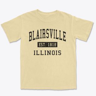 Blairsville Illinois Classic Established Premium Heavyweight T-shirt