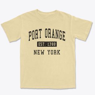 Port Orange New York Classic Established Premium Heavyweight T-shirt
