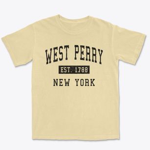 West Perry New York Classic Established Premium Heavyweight T-shirt