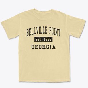 Bellville Point Georgia Classic Established Premium Heavyweight T-shirt