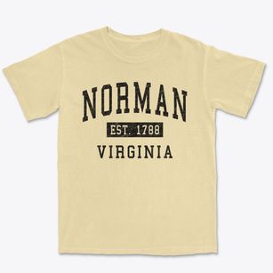 Norman Virginia Classic Established Premium Heavyweight T-shirt