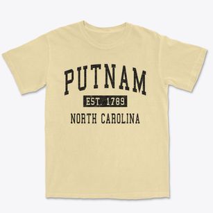 Putnam North Carolina Classic Established Premium Heavyweight T-shirt