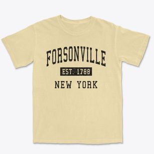 Forsonville New York Classic Established Premium Heavyweight T-shirt