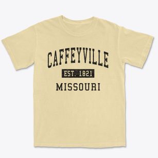 Caffeyville Missouri Classic Established Premium Heavyweight T-shirt