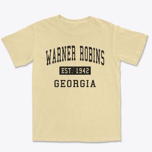 Warner Robins Georgia Classic Established Premium Heavyweight T-shirt