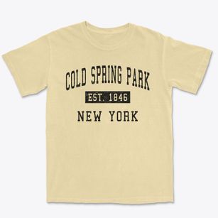 Cold Spring Park New York Classic Established Premium Heavyweight T-shirt