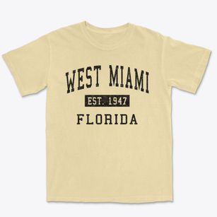 West Miami Florida Classic Established Premium Heavyweight T-shirt