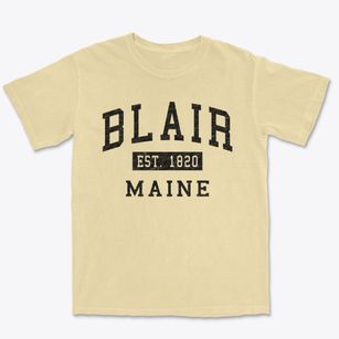 Blair Maine Classic Established Premium Heavyweight T-shirt