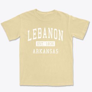 Lebanon Arkansas Classic Established Premium Heavyweight T-shirt
