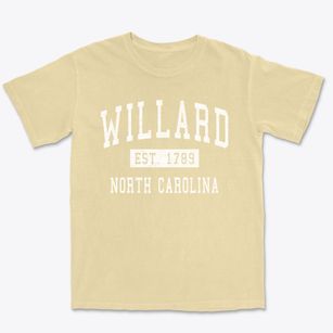 Willard North Carolina Classic Established Premium Heavyweight T-shirt