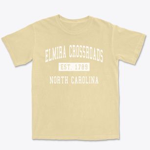 Elmira Crossroads North Carolina Classic Established Premium Heavyweight T-shirt