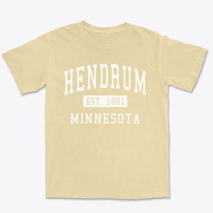 Hendrum Minnesota Classic Established Premium Heavyweight T-shirt