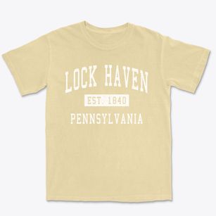 Lock Haven Pennsylvania Classic Established Premium Heavyweight T-shirt