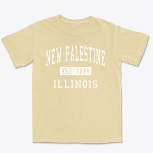 New Palestine Illinois Classic Established Premium Heavyweight T-shirt