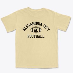 Alexandria City High School Classic Football Premium Heavyweight T-shirt