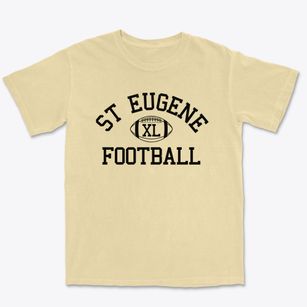 St Eugene Parish Classic Football Premium Heavyweight T-shirt
