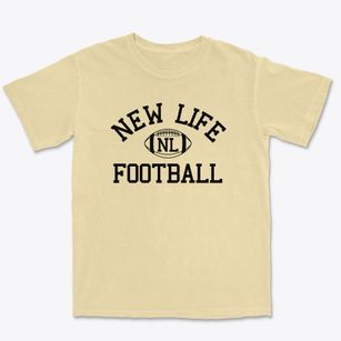 New Life Christian School Classic Football Premium Heavyweight T-shirt