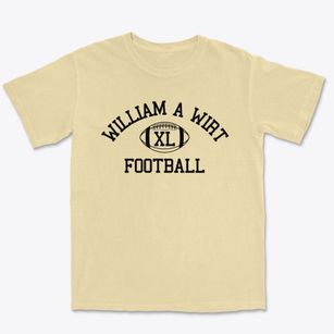 William A Wirt High School Classic Football Premium Heavyweight T-shirt