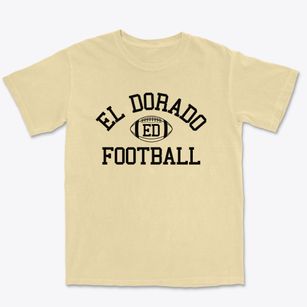 El Dorado High School Classic Football Premium Heavyweight T-shirt